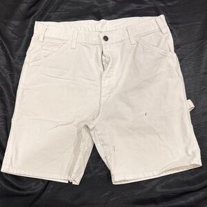 Dickies Men's White Jean Shorts
